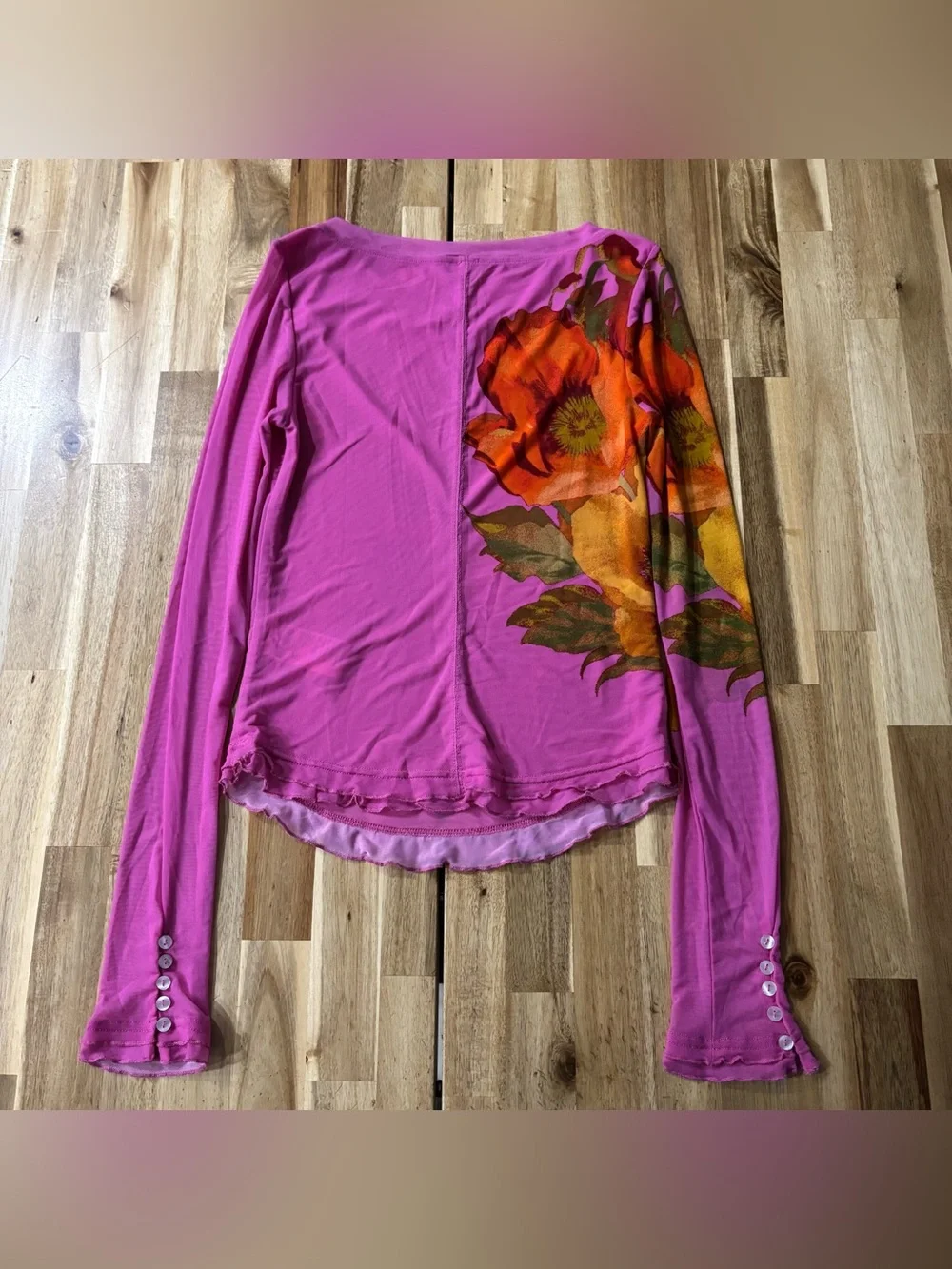 Free People Floral Long Sleeve